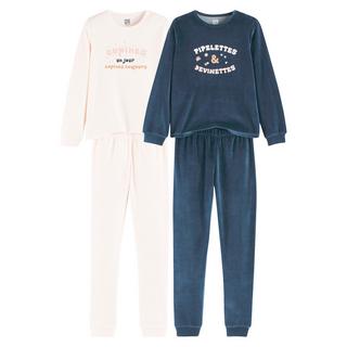 La Redoute Collections  2er-Pack Pyjamas mit Message-Print 