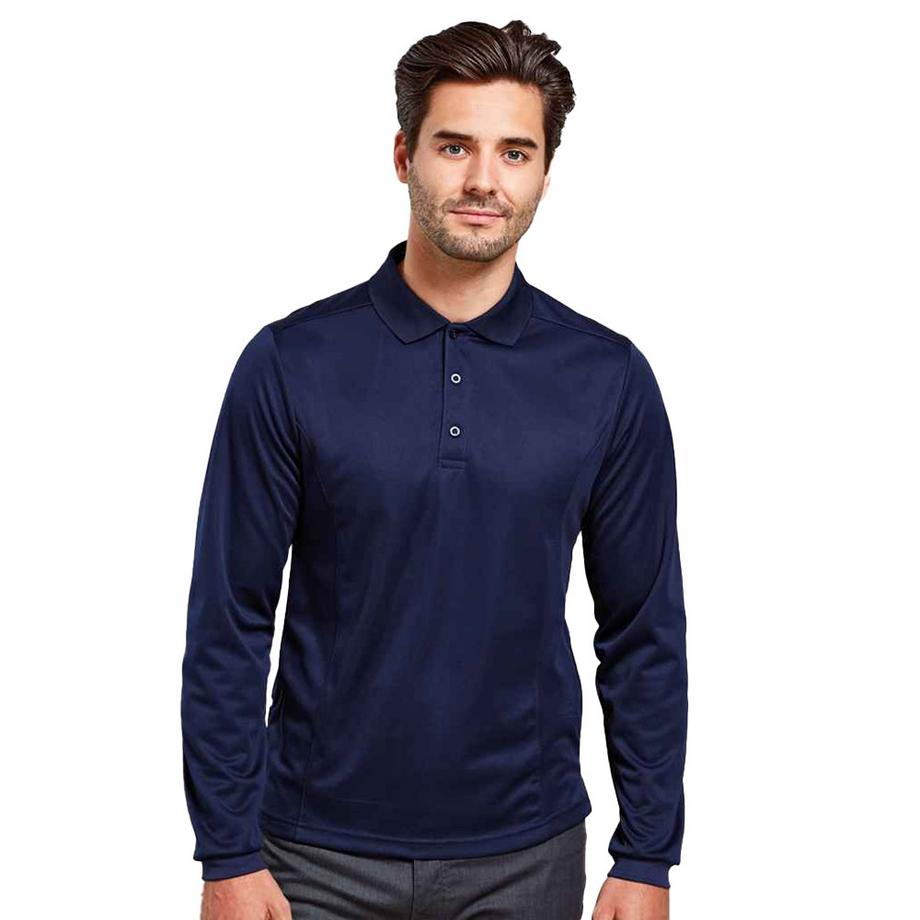 PREMIER Coolchecker Polo Manches Longues  