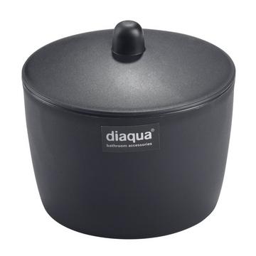 Kosmetikdose Trend Frosted anthrazit transparent