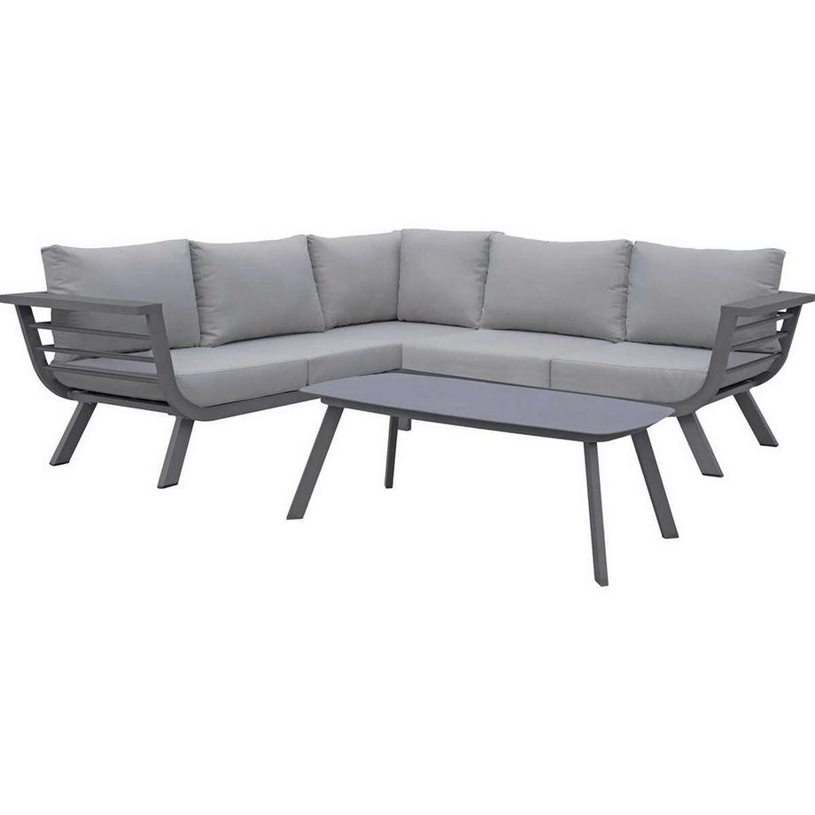 mutoni Salotto da giardino Aurelia grigio  