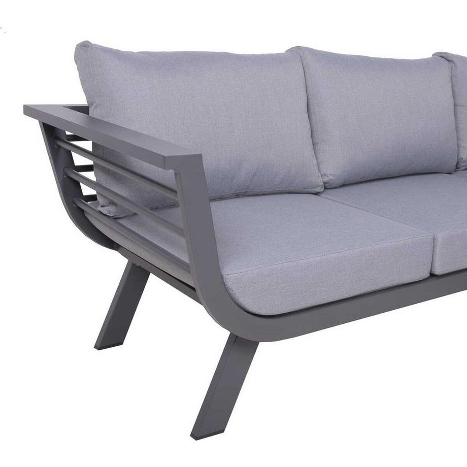 mutoni Salotto da giardino Aurelia grigio  