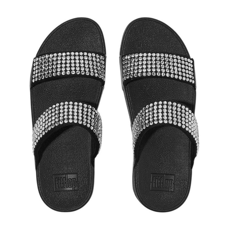 fit flop Comfort Slider mit Strassriemen  