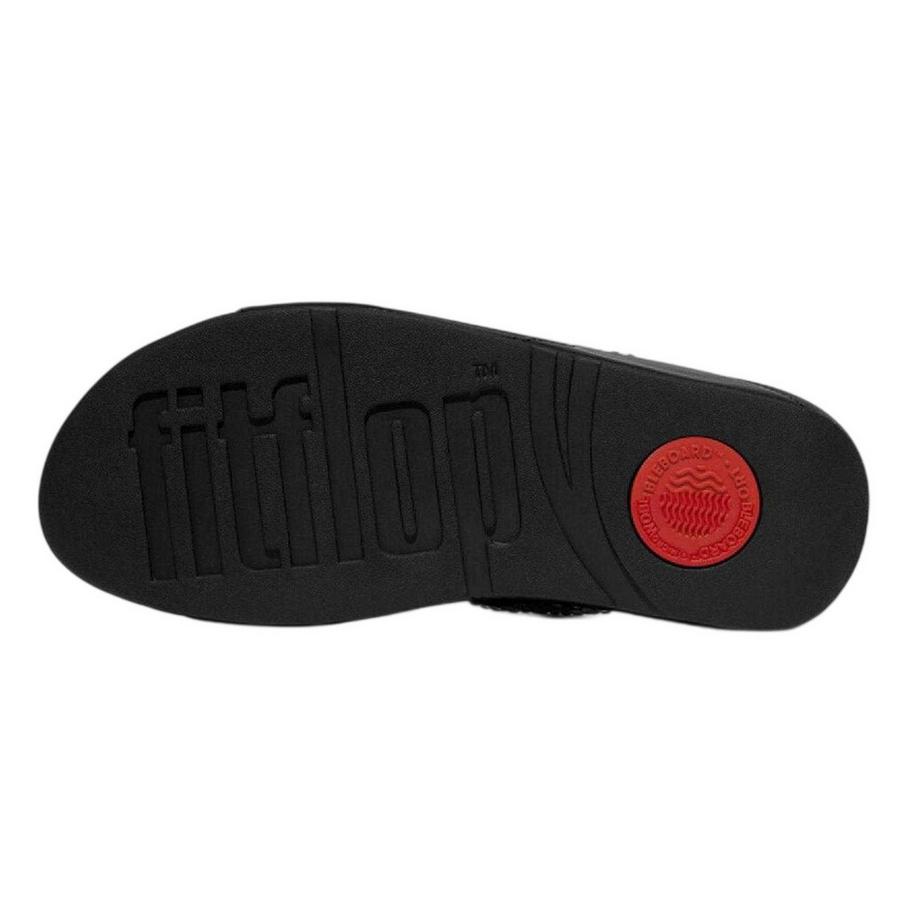 fit flop Comfort Slider mit Strassriemen  
