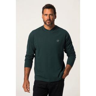 JP1880  Maglia basic con scollo a V e maniche lunghe, fino alla tg. 8XL 