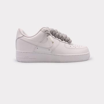 Air Force 1 White - Rope Lace Grey