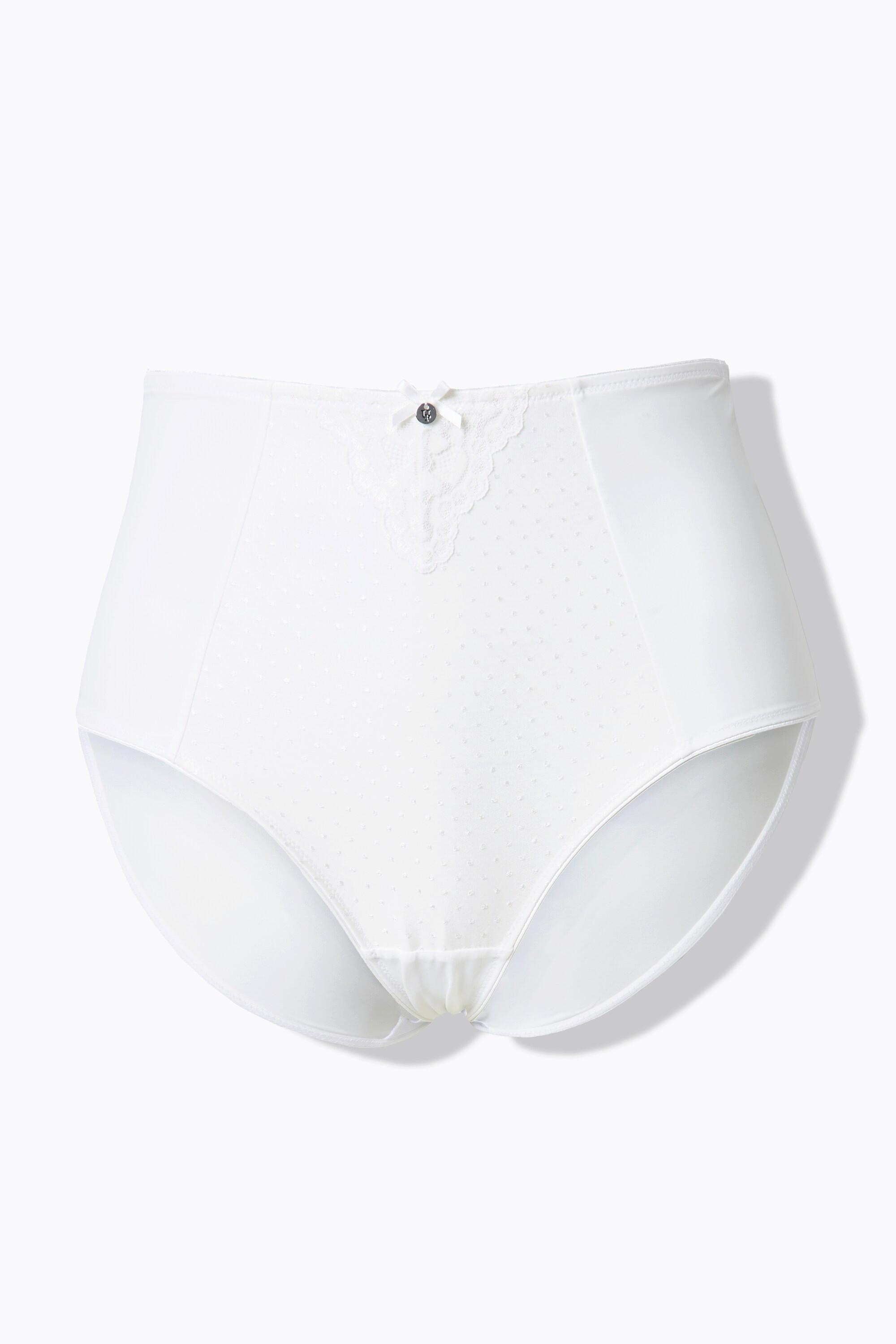 Ulla Popken Slip Modellante Vita Alta Inserto Pizzo  