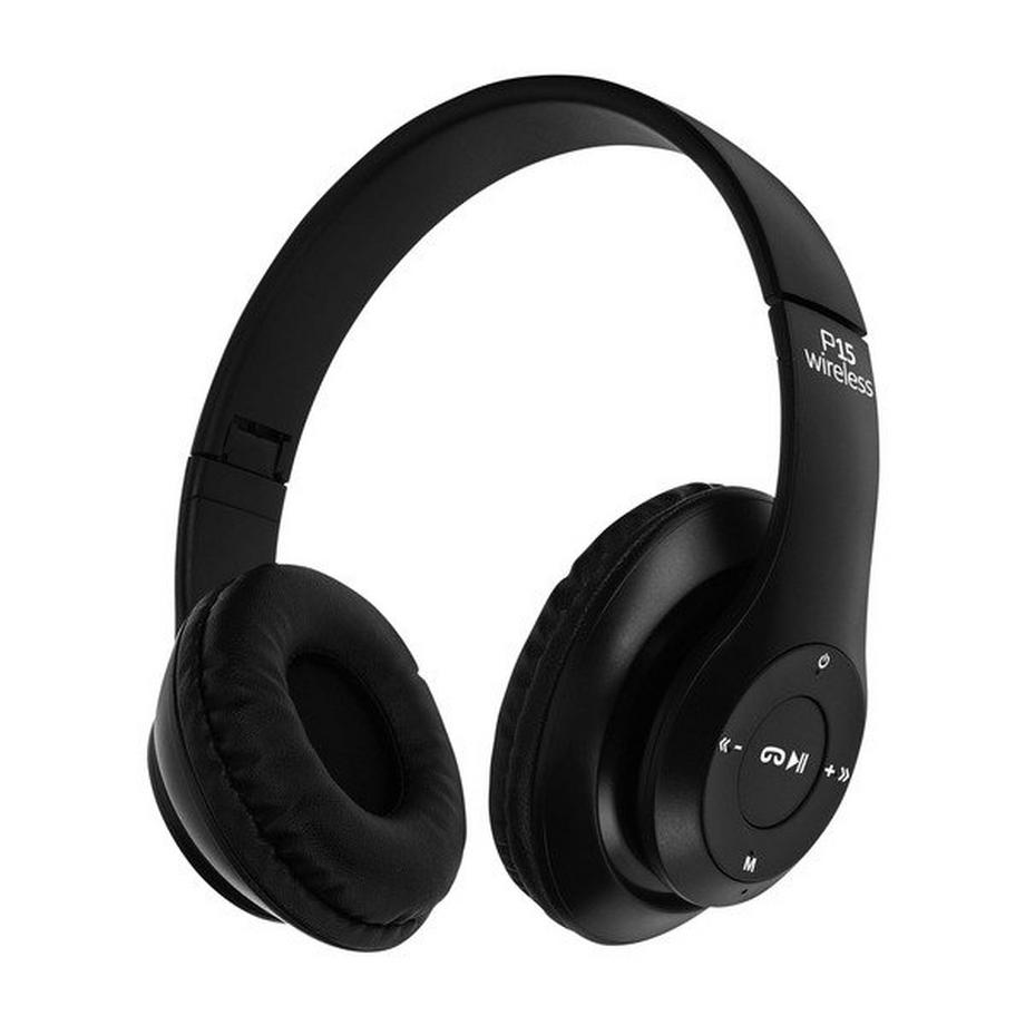 Avizar  Casque audio Bluetooth P15 pliable Noir 