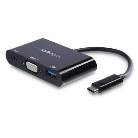 STARTECH.COM  Adaptateur multifonction USB-C vers VGA avec port USB-A et Power Delivery 