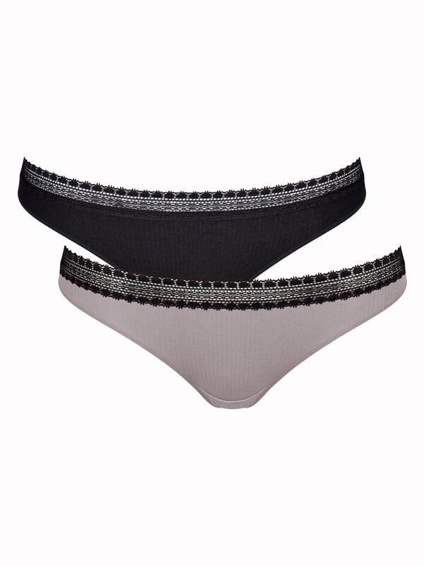 sloggi GO Ribbed Brazil Briefs 2er Pack  