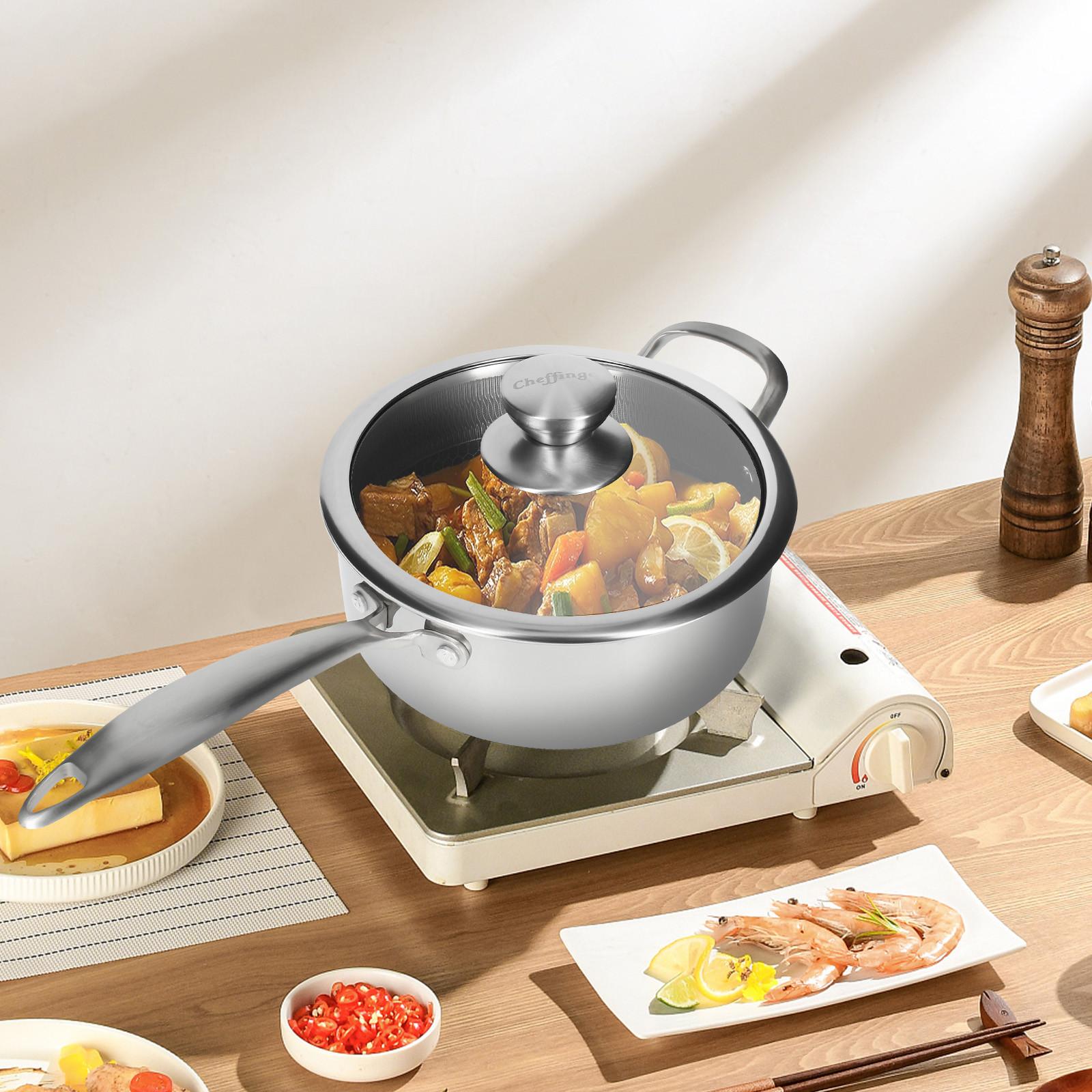 Cheffinger Casserole 20 cm - Acier inoxydable  