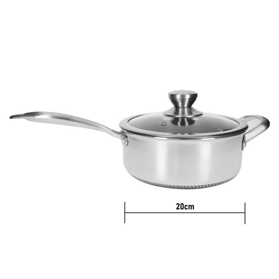Cheffinger Topf Inox Premium mit Deckel 20cm  