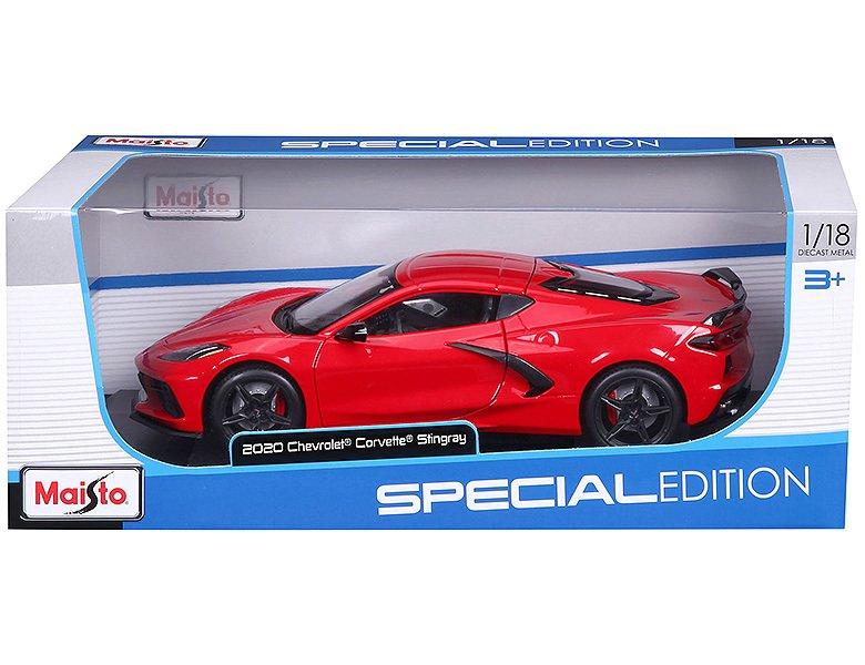 Maisto  1:18 Chevrolet Corvette Stingray Coupe 2020 Rot 