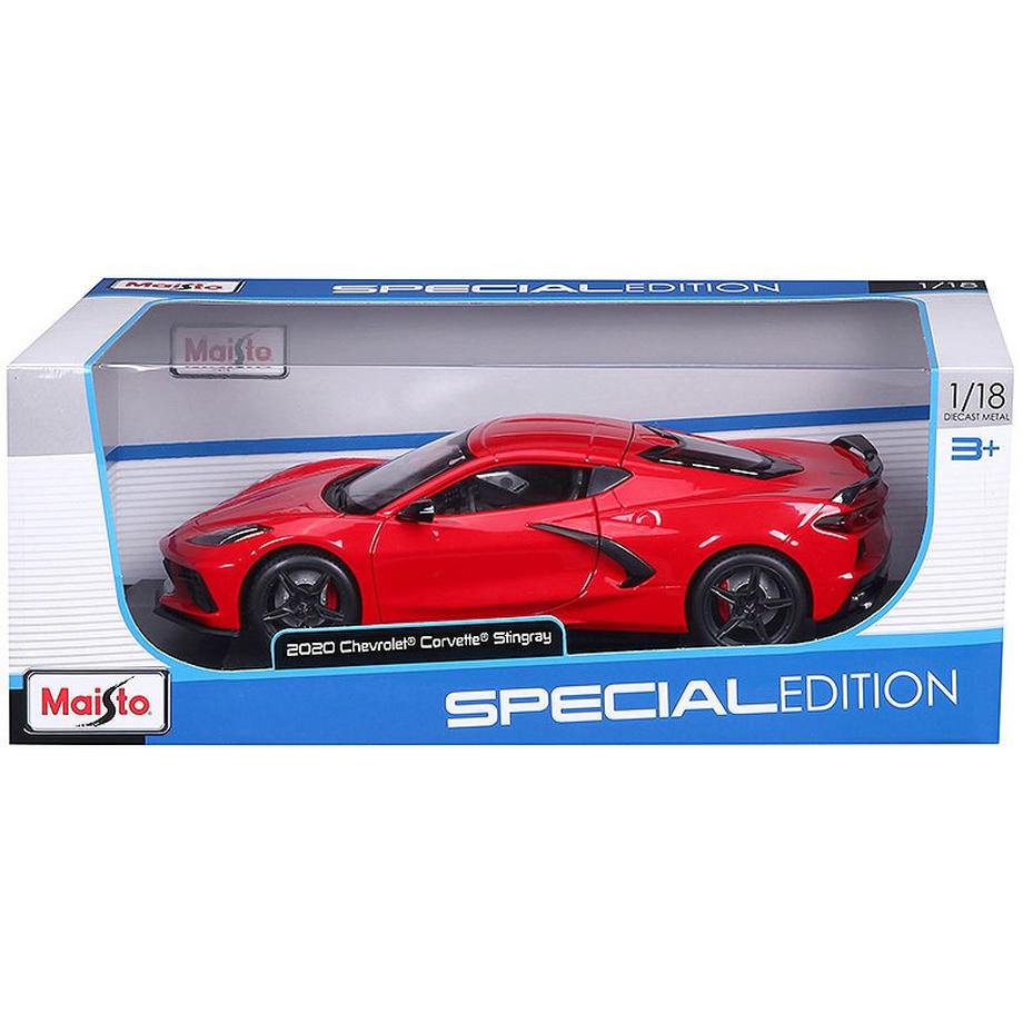 Maisto  1:18 Chevrolet Corvette Stingray Coupe 2020 Rot 