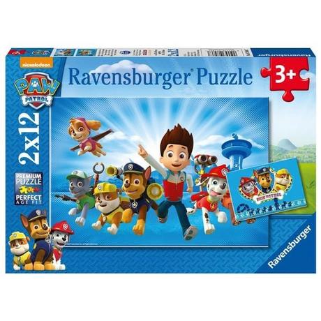 Ravensburger  Puzzle Ravensburger PAW: Ryder und die Paw Patrol 2 X 12 Teile 