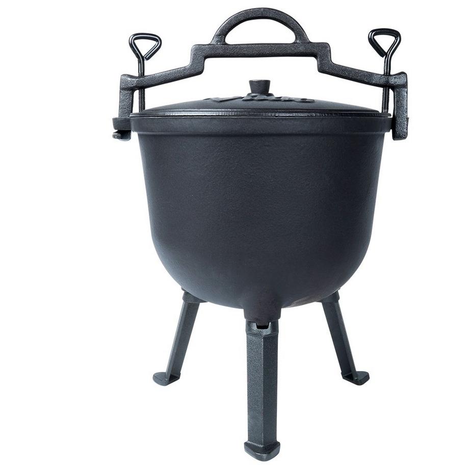 B2X  Marmite en fonte sur pieds avec couvercle - 10 litres 