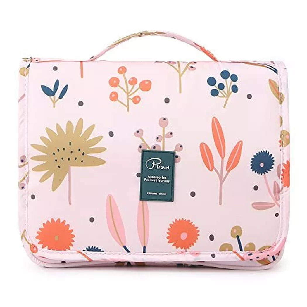 Only-bags.store - Kulturbeutel zum aufhängen Kulturtasche - Waschbeutel Kosmetiktasche mit Haken für Reisen, Urlaub,, One Size, Fucsia