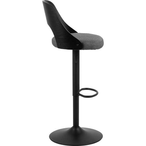 mutoni Tabouret de bar Lucille gris, noir (1 pièce)  