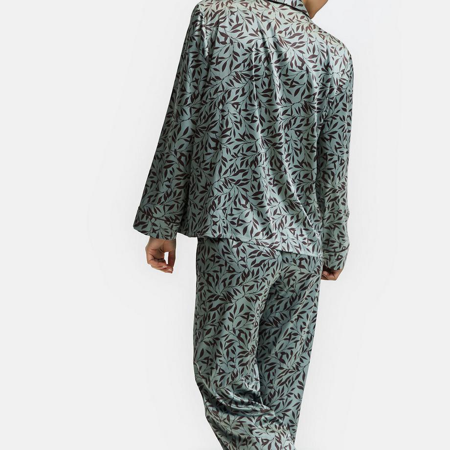 La Redoute Collections Pyjama 2 pièces en satin imprimé fleurs  