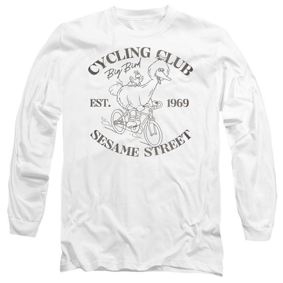 T-ShirtManches Longues Motif Grand Oiseau Cycling Club