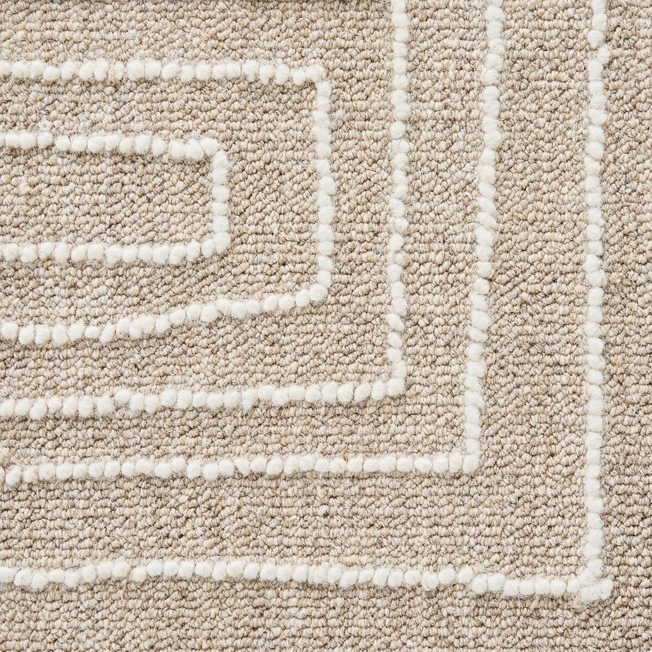 AM.PM Handgetufteter Teppich Ikar aus bestickter Wolle  