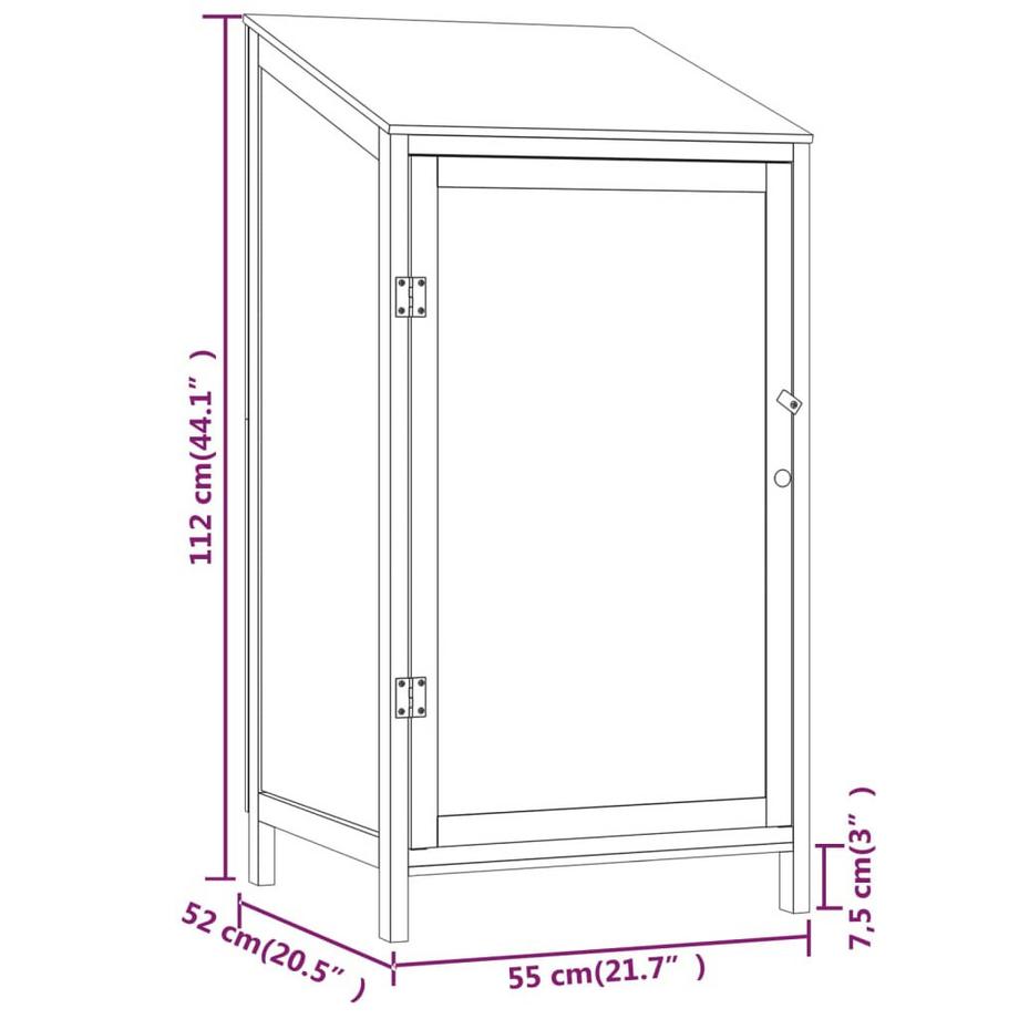 VidaXL Abri de jardin bois  