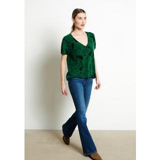 Studio Cashmere8 RIA 6 V-Ausschnitt T-Shirt Elefantenprint  