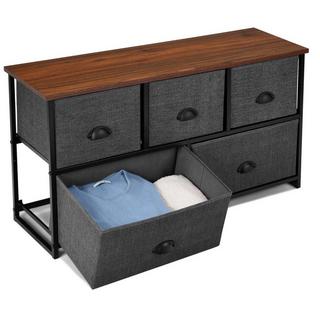 Northix Meuble de rangement 5 tiroirs Coffre de rangement cube horizontal  