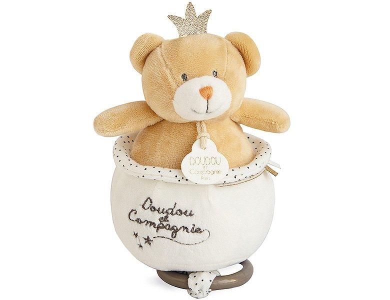 DouDou et compagnie  Musikspieluhr Prinz Bär (14cm) 