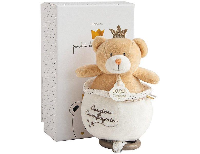 DouDou et compagnie  Musikspieluhr Prinz Bär (14cm) 