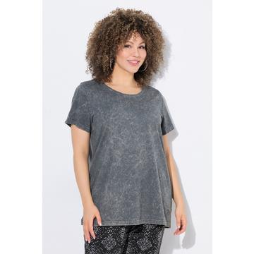 T-shirt classica con lavaggio vintage e rivetti decorativi