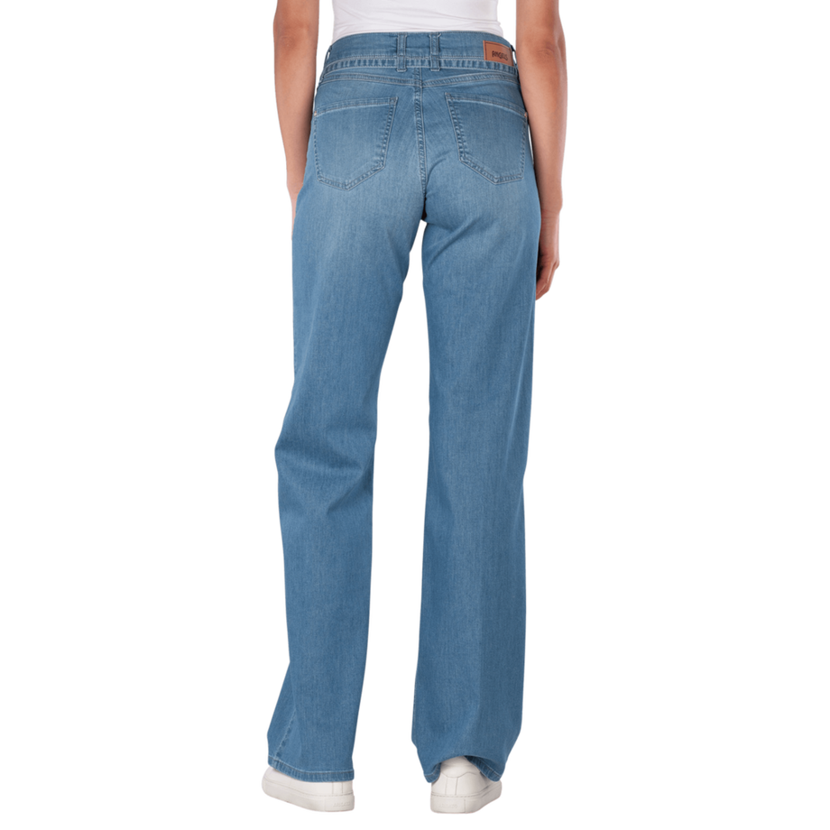 ANGELS Liz Belt Basic Wide Leg Denim Jeans  