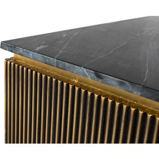 mutoni Table basse Manhatten bois de manguier bronze 90  