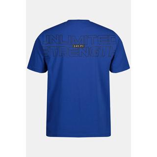 JP1880  T-shirt per il fitness con scollo a girocollo, mezze maniche e stampa sul retro 