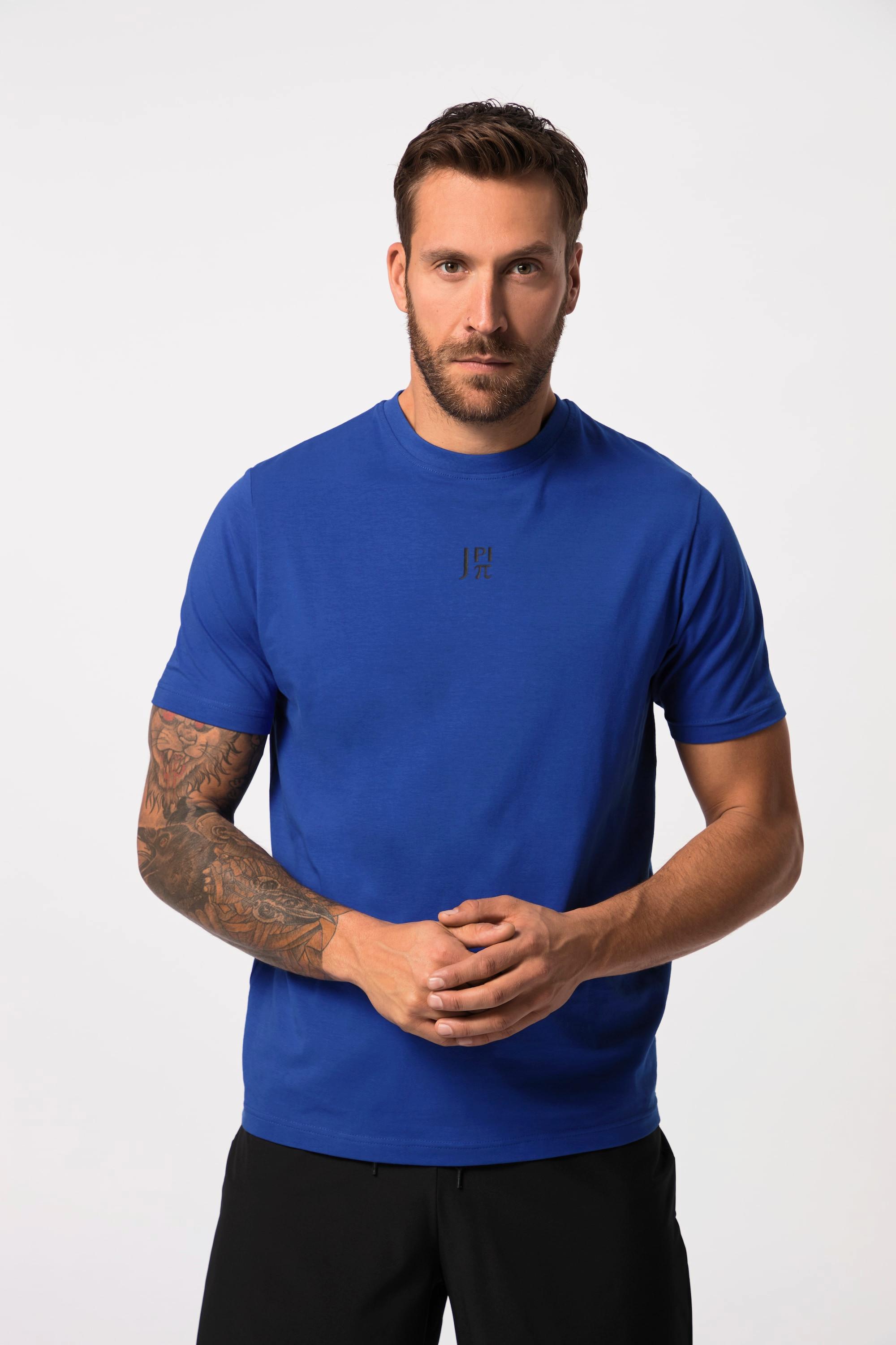 JP1880  T-shirt per il fitness con scollo a girocollo, mezze maniche e stampa sul retro 