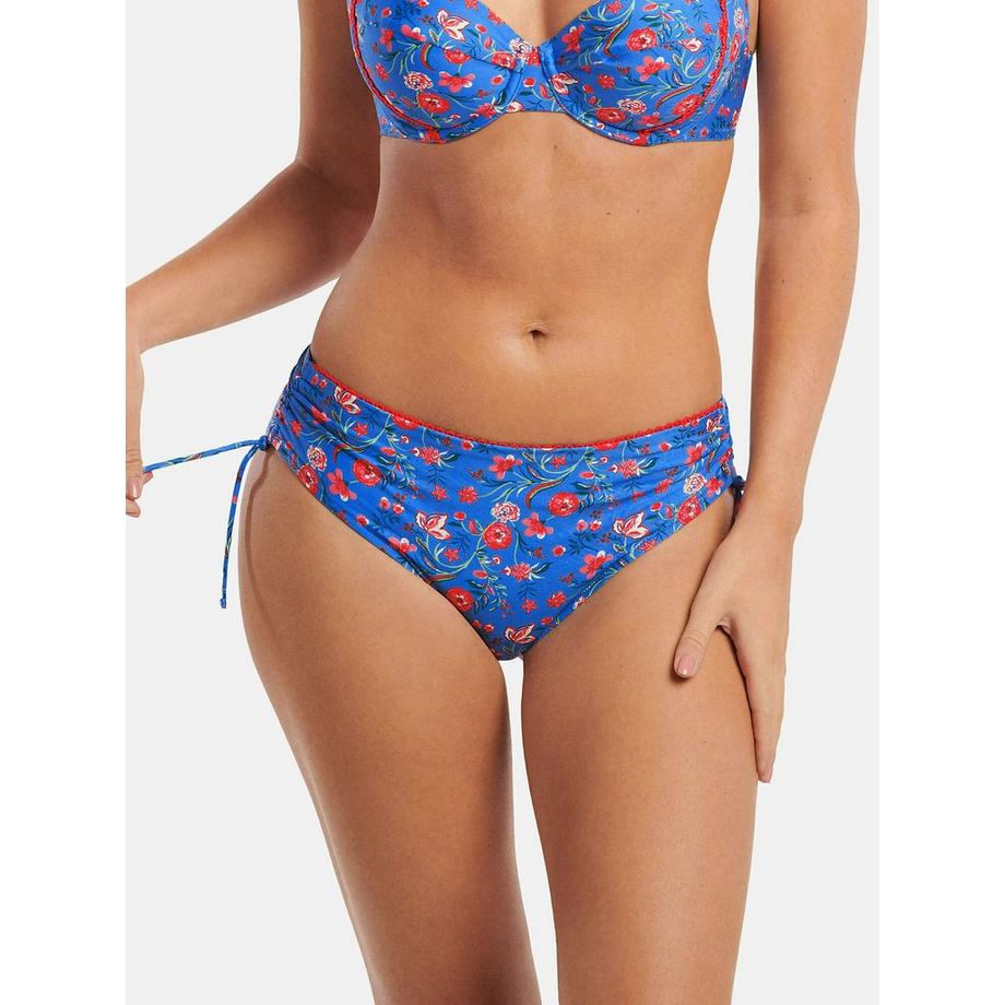 Bikinistrumpf mit hoher Taille geraffte Seiten Java