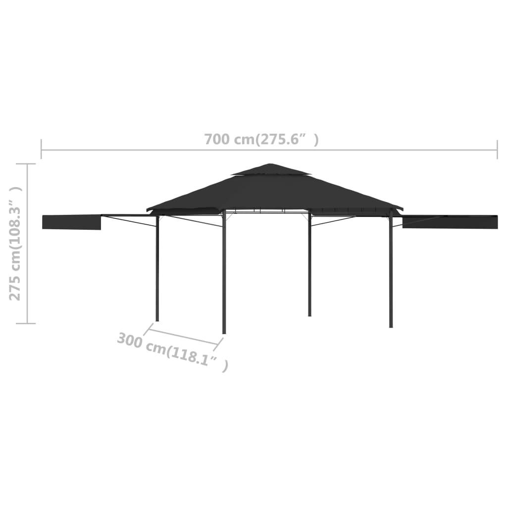 VidaXL gazebo da giardino Poliestere  