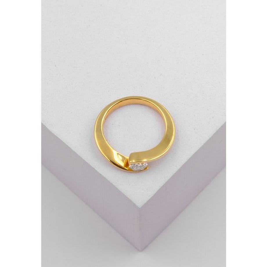 MUAU Schmuck  Bague Solitaire Diamant 0.50ct. or jaune 750 