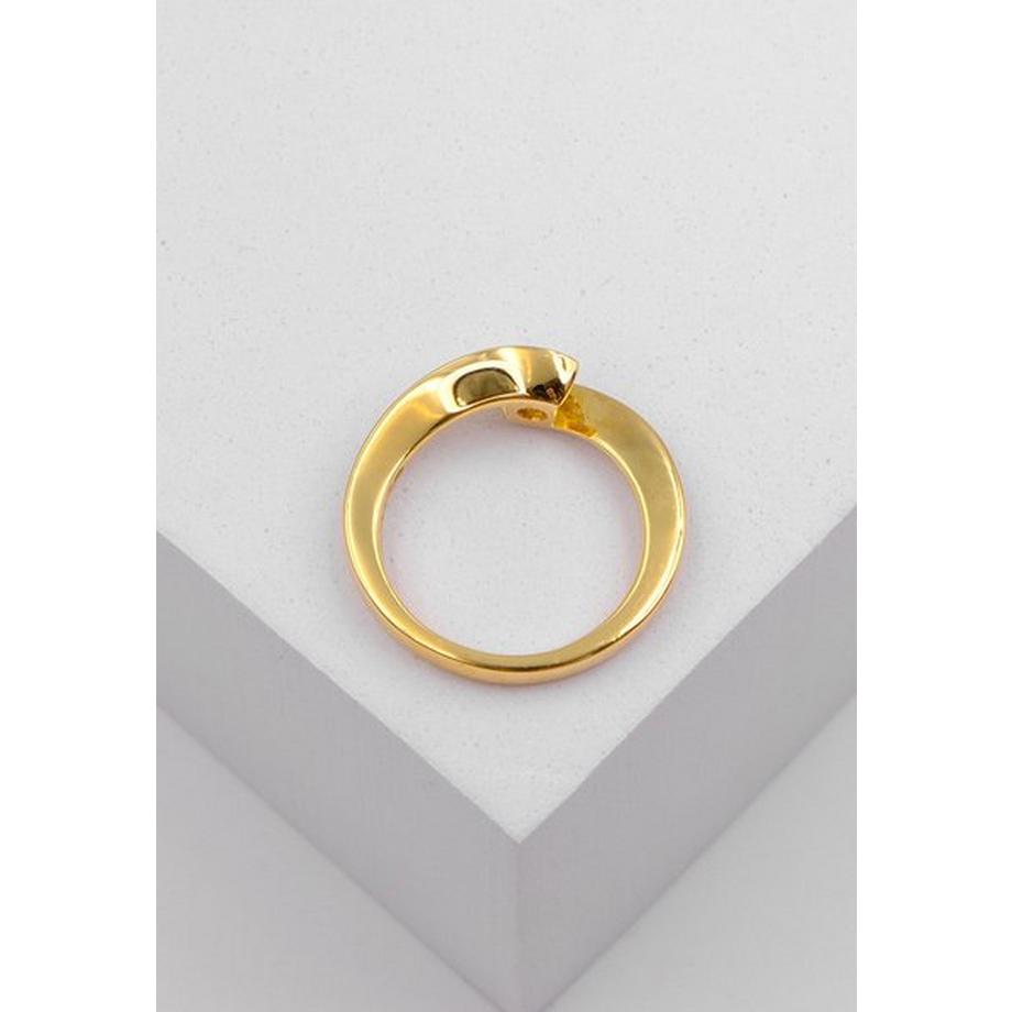MUAU Schmuck  Bague Solitaire Diamant 0.50ct. or jaune 750 