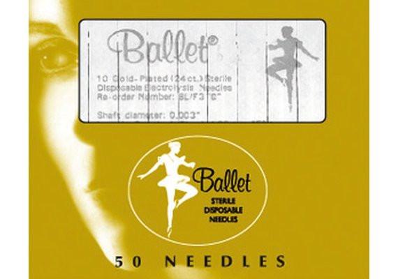 BALLET  Epilationsnadeln F3 gold 50 Stk. 