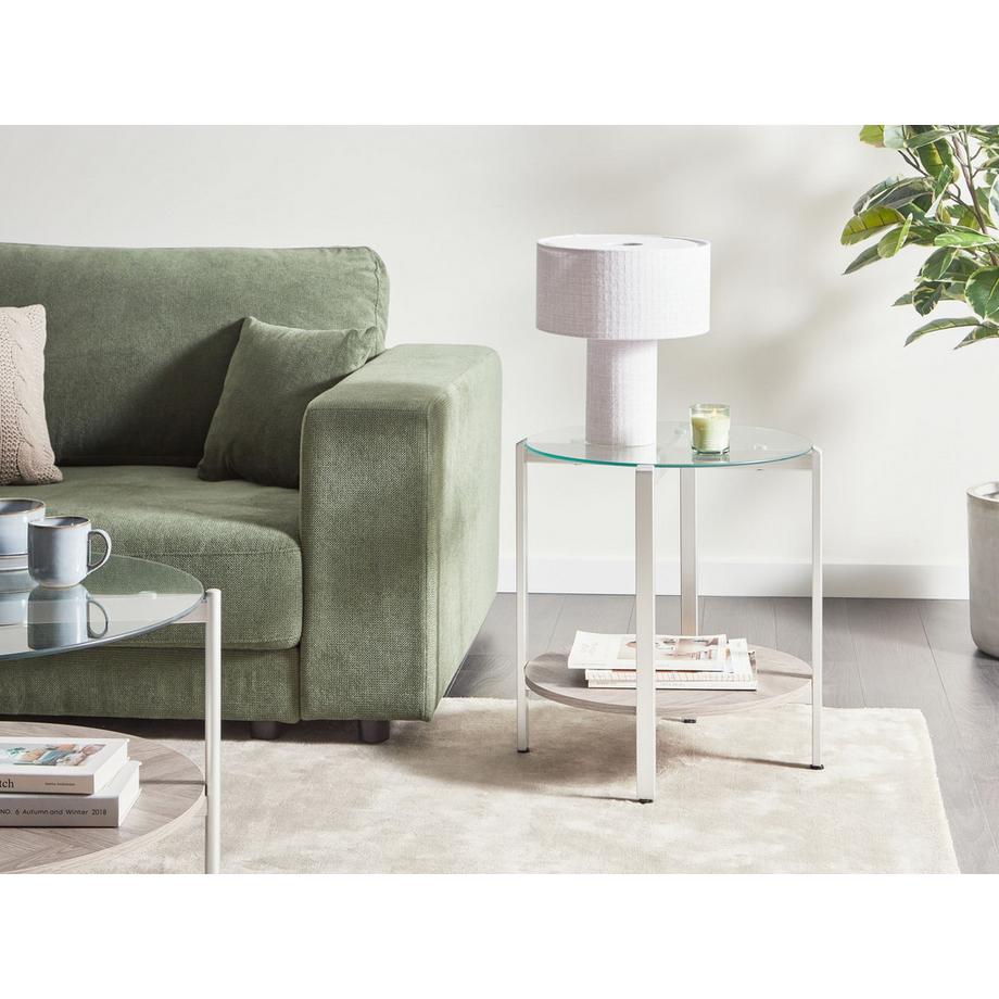 Beliani Table d'appoint en Métal Moderne LOVELL  