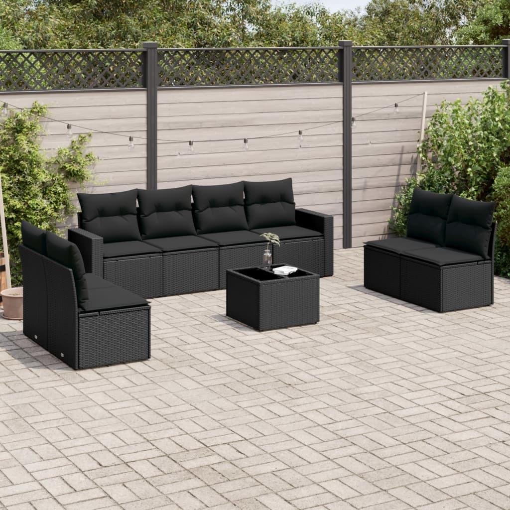 VidaXL set divano da giardino Polirattan  