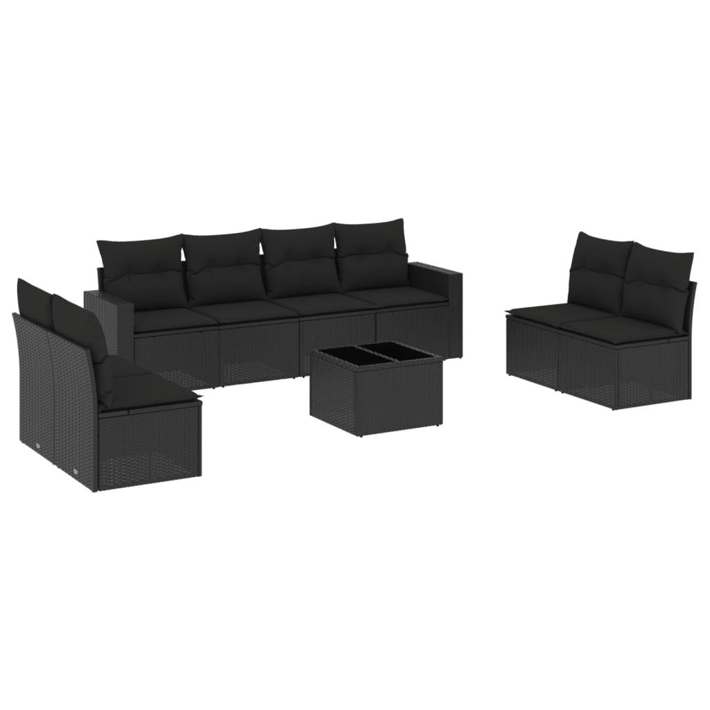 VidaXL set divano da giardino Polirattan  