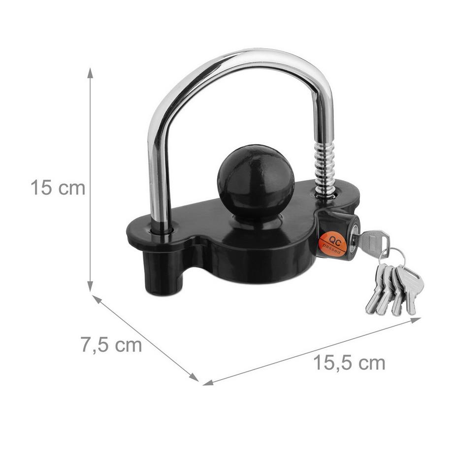 Northix Antivol de remorque avec 5 clés  