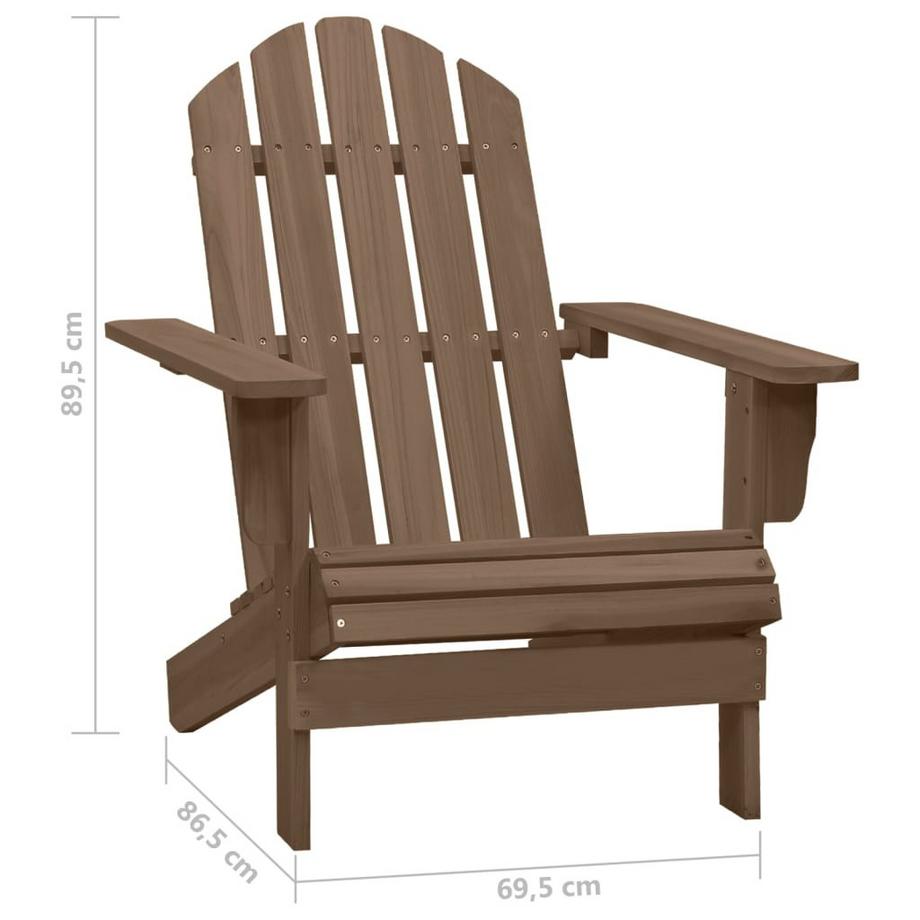 VidaXL Chaise de jardin bois  
