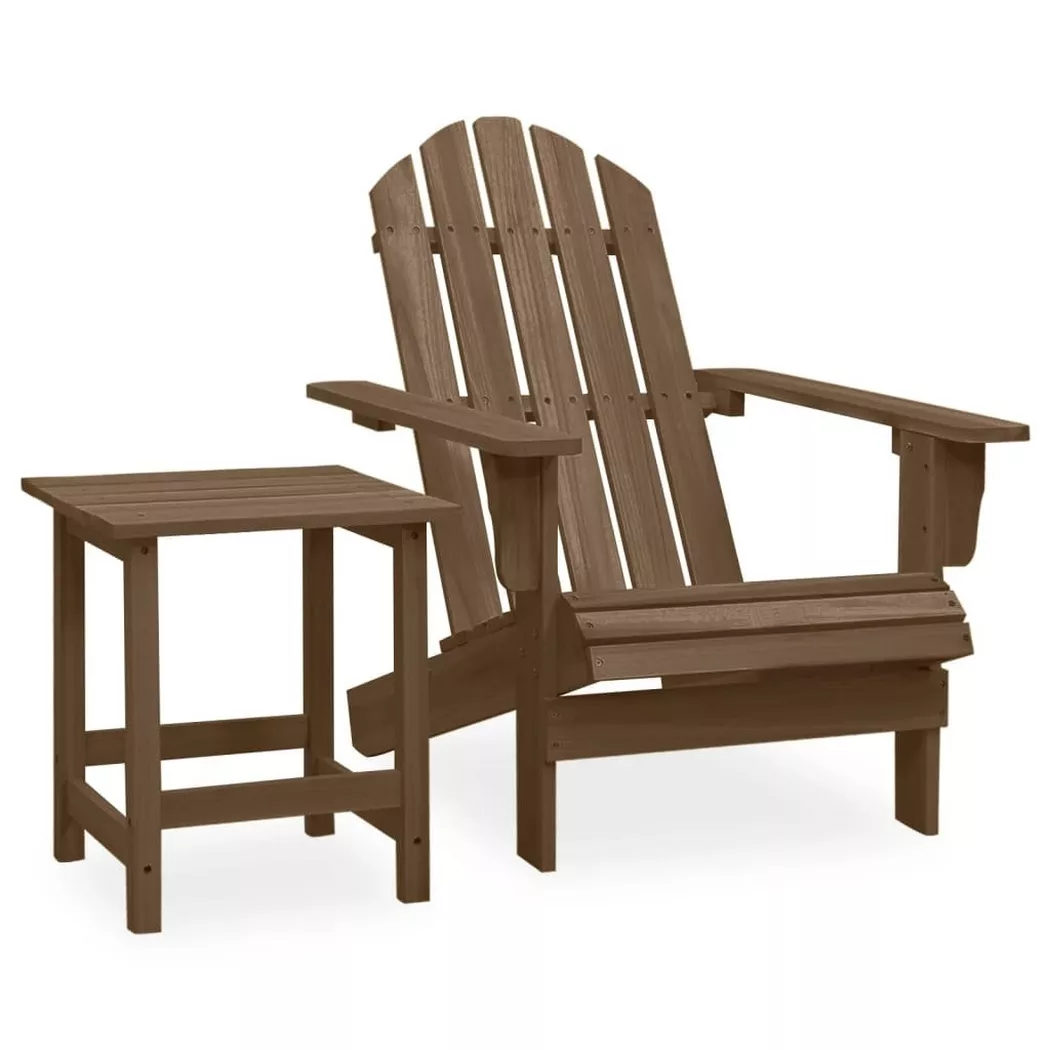 VidaXL - Chaise de jardin bois, One Size, Marron