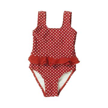 Maillot de bain 1 pièce à points avec protection UV jeune enfant