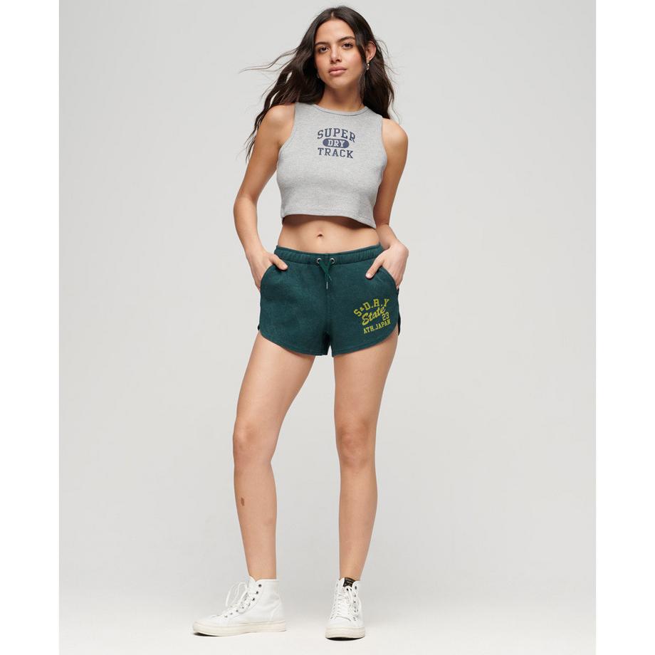 Superdry Athletic Essentials Waffelmuster Kurzes Tanktop  