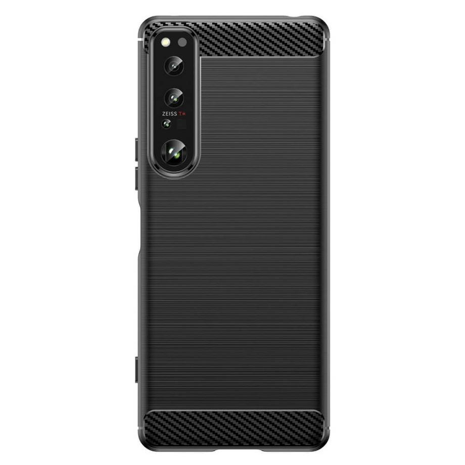 Cover-Discount  Sony Xperia 1 IV - Metall Carbon Look Hülle 