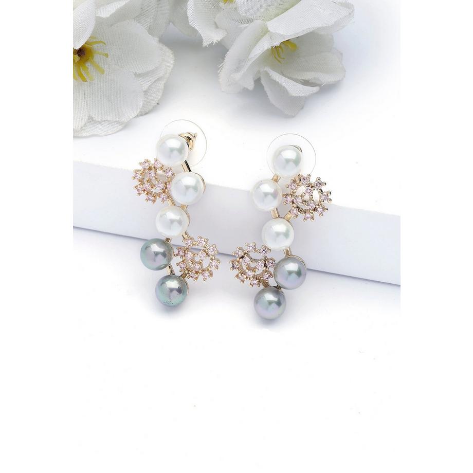 AVANT-GARDE PARIS  Kaskadierende Schneeflocken-Ohrringe 