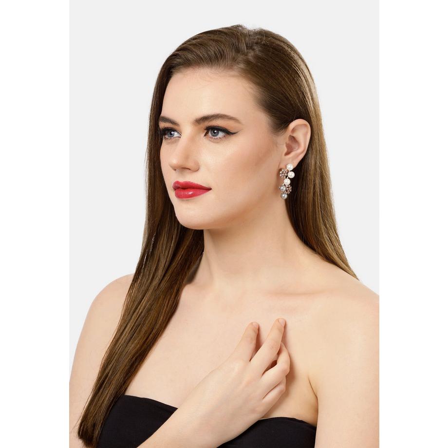 AVANT-GARDE PARIS  Kaskadierende Schneeflocken-Ohrringe 